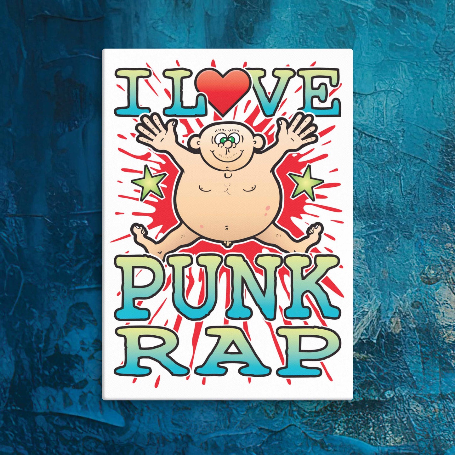 Punk Rap Canvas Print 30x40cm