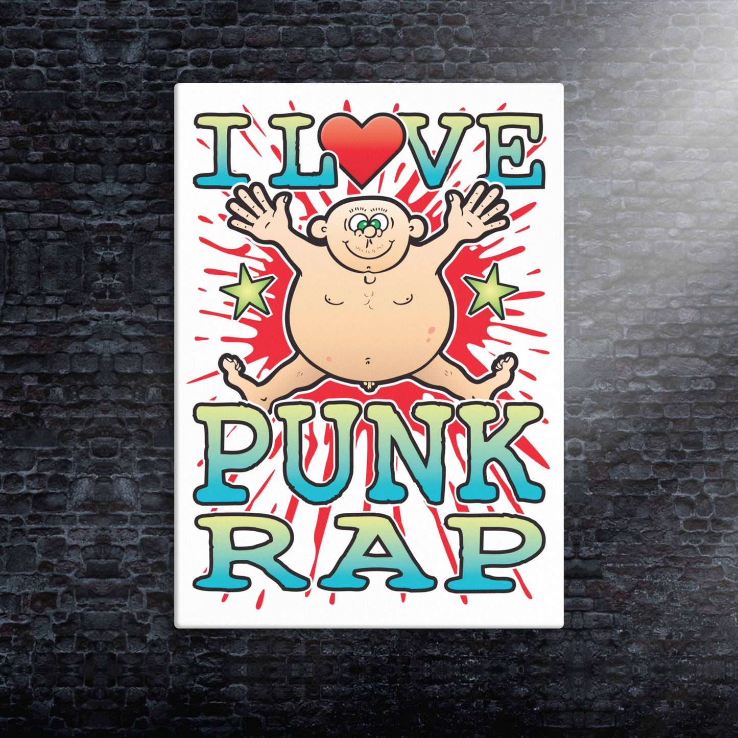 Punk Rap Canvas Print 30x40cm