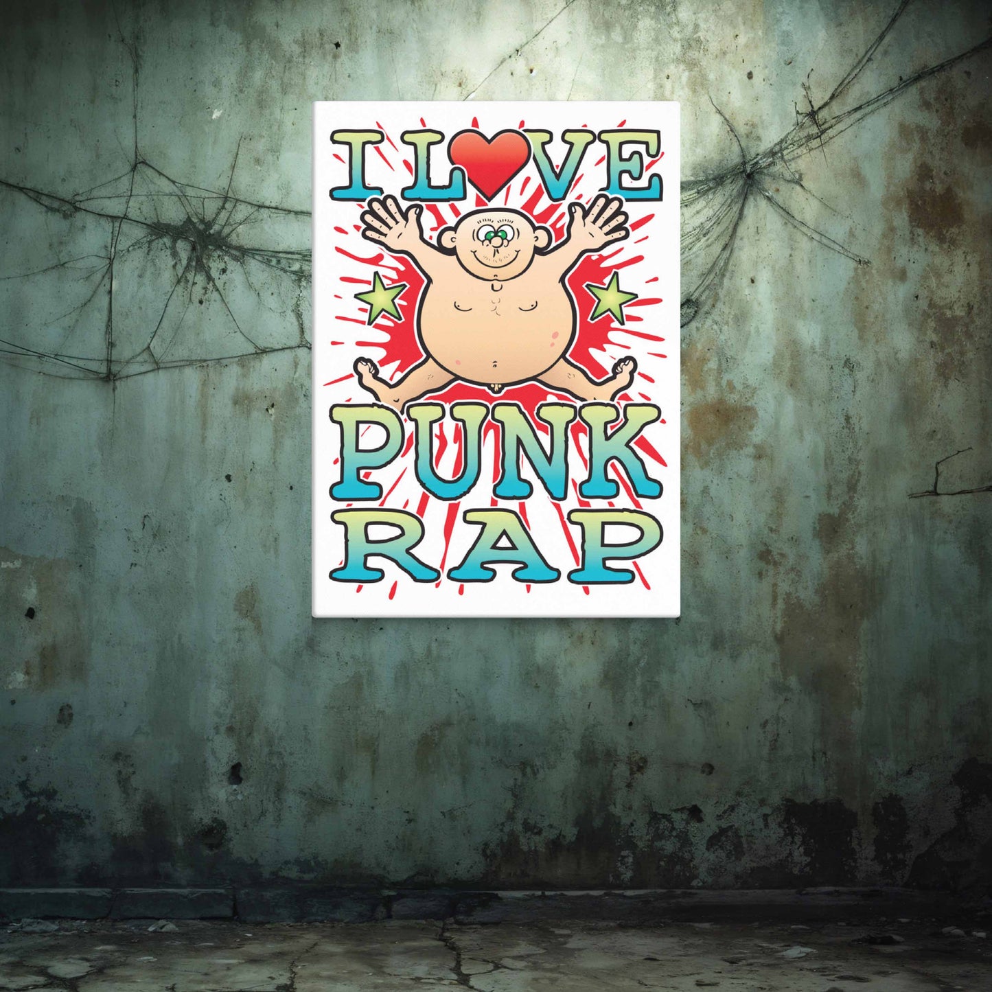 Punk Rap Canvas Print 30x40cm