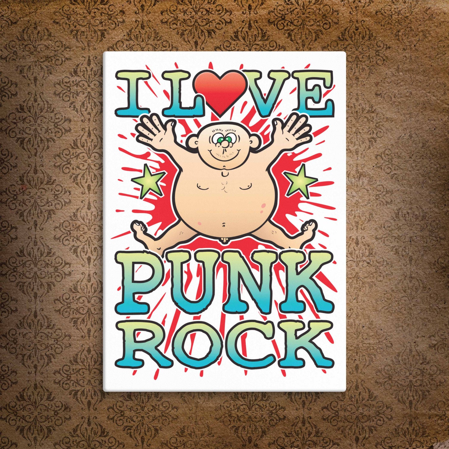 Punk Rock Canvas Print 30x40cm
