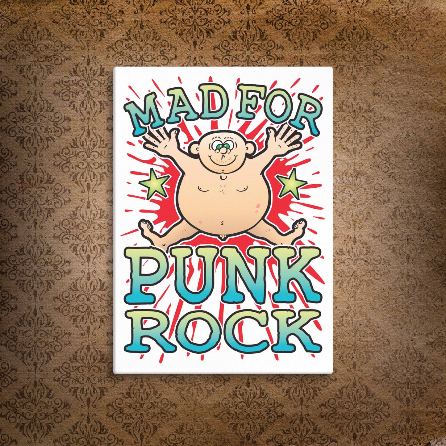 Punk Rock Canvas Print 30x40cm