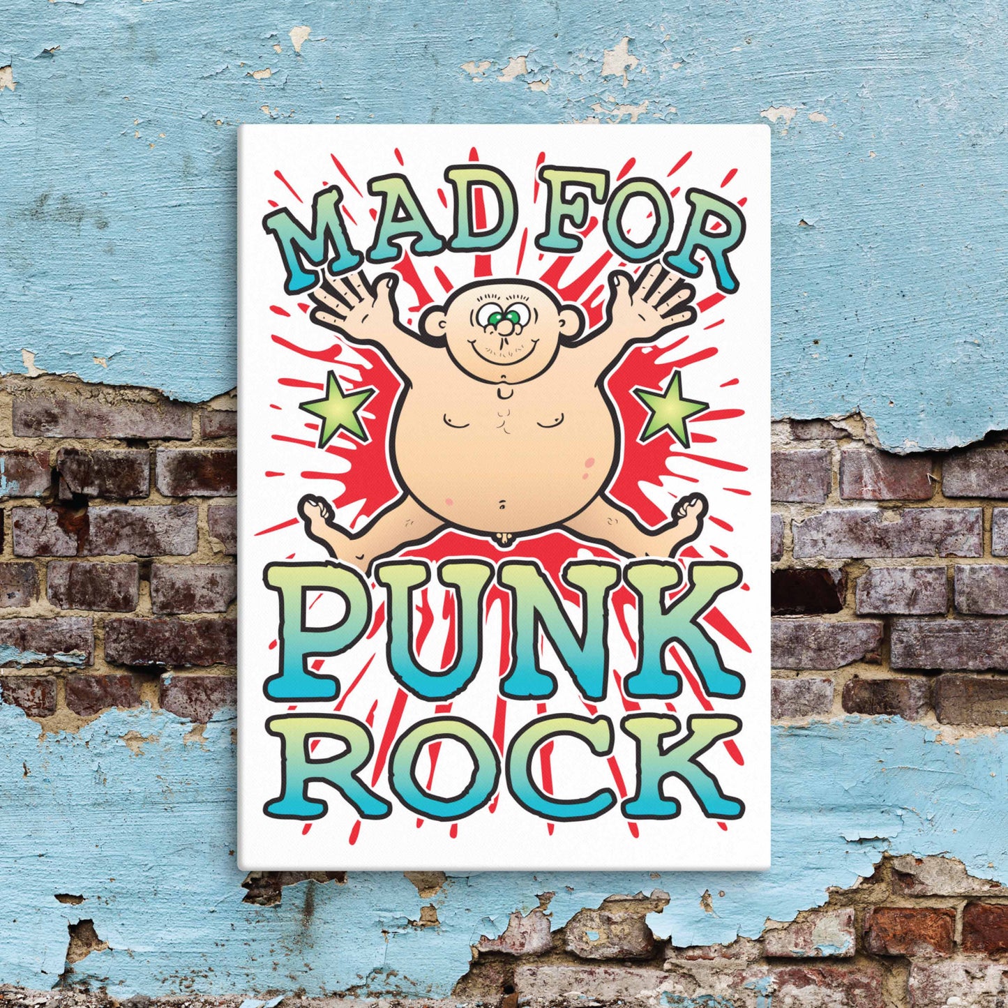 Punk Rock Canvas Print 30x40cm