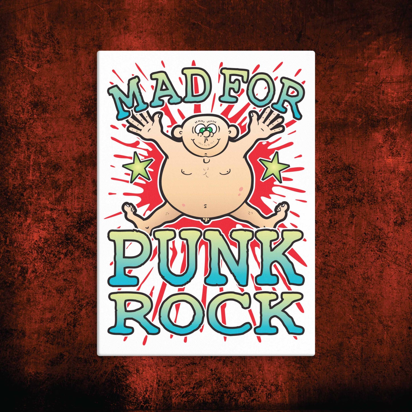 Punk Rock Canvas Print 30x40cm