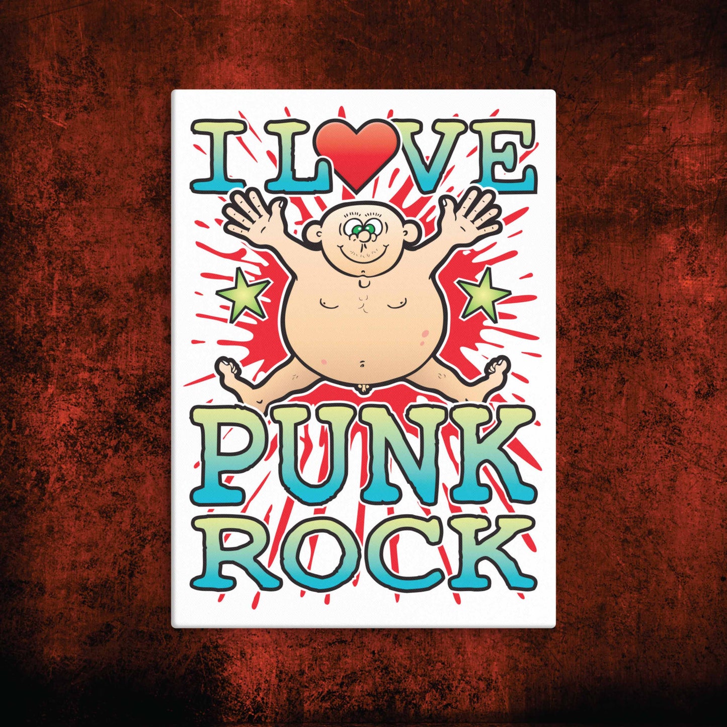 Punk Rock Canvas Print 30x40cm