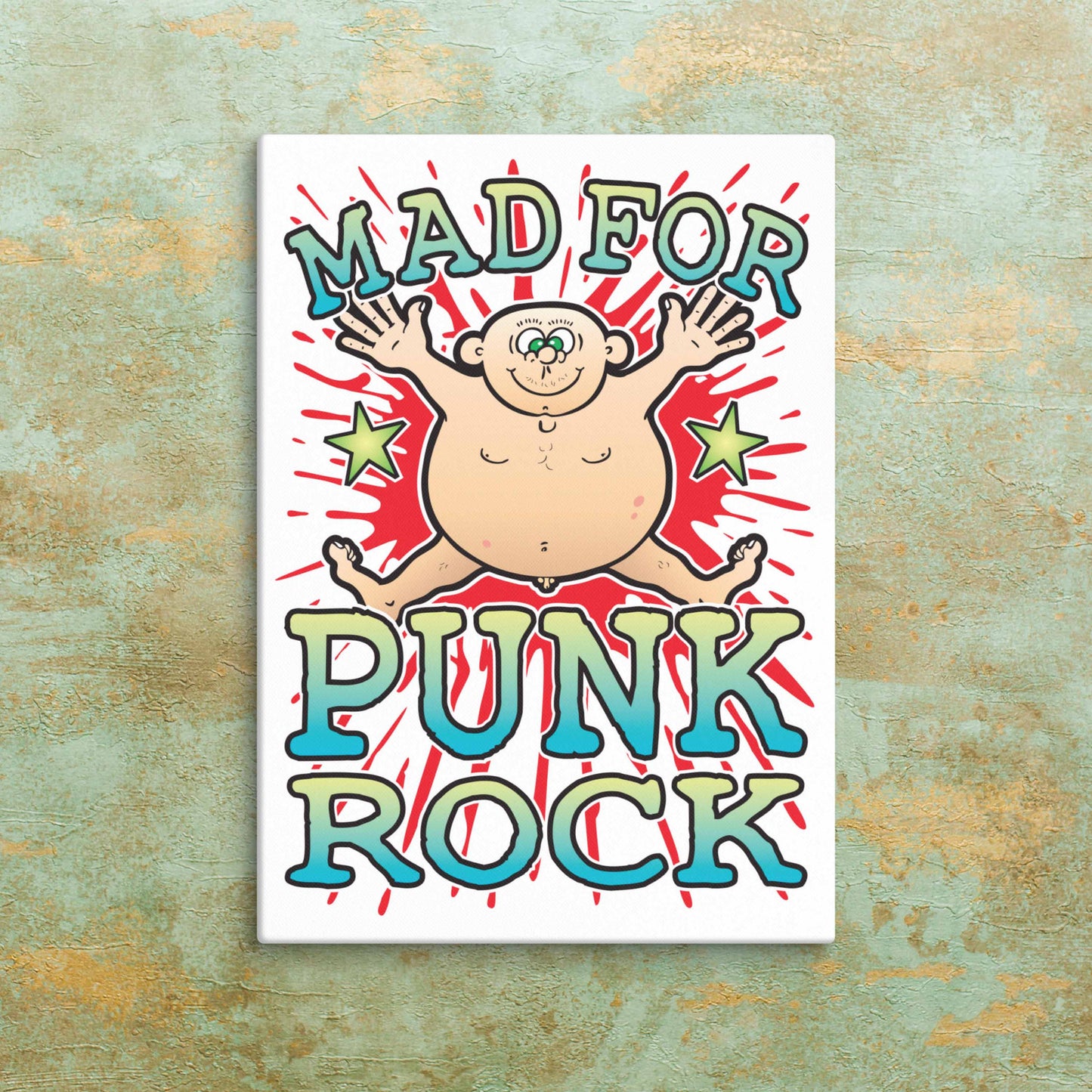 Punk Rock Canvas Print 30x40cm