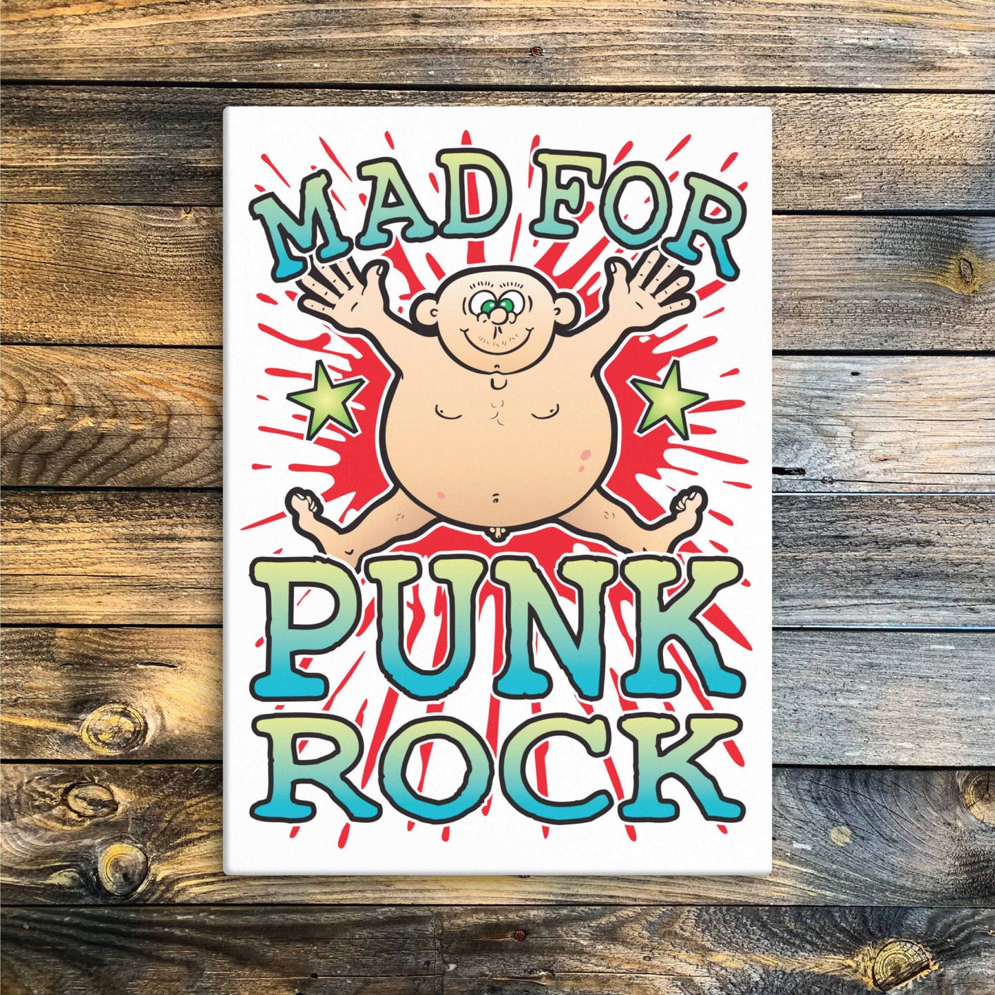Punk Rock Canvas Print 30x40cm
