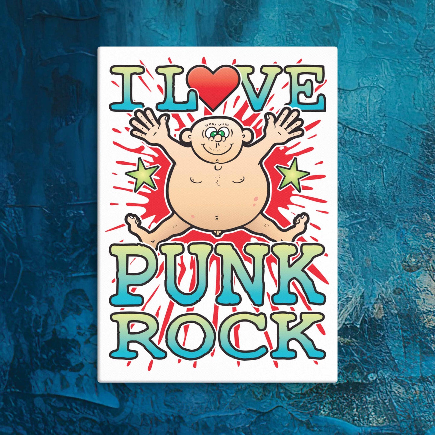 Punk Rock Canvas Print 30x40cm