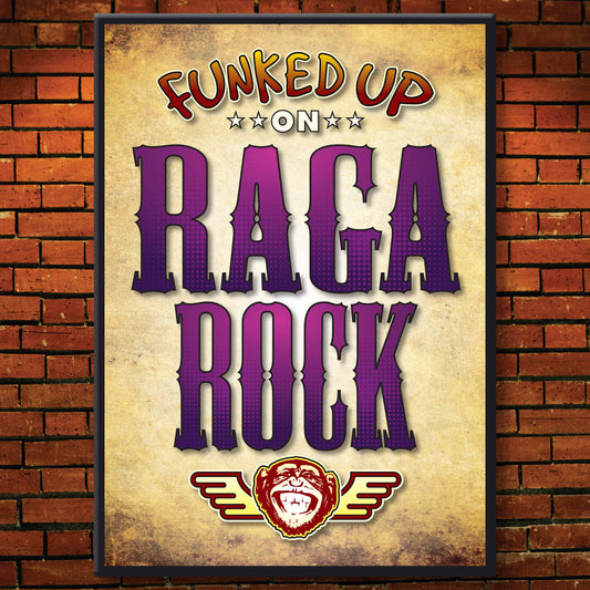 Raga Rock Art Print / Poster / Birthday Card / Greetings Card