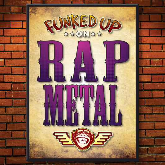 Rap Metal Art Print / Poster / Birthday Card / Greetings Card