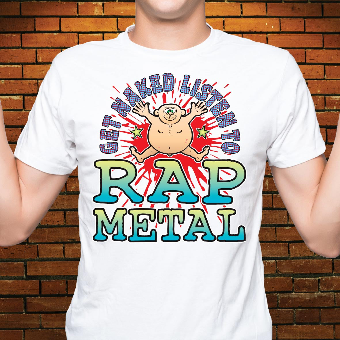 Rap Metal Funny Slogan Cotton T-Shirt