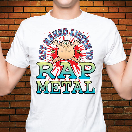 Rap Metal Funny Slogan Cotton T-Shirt