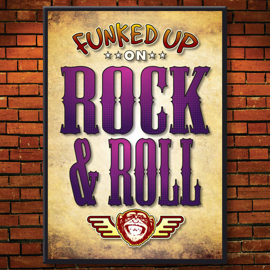 Rock & Roll Art Print / Poster / Birthday Card / Greetings Card