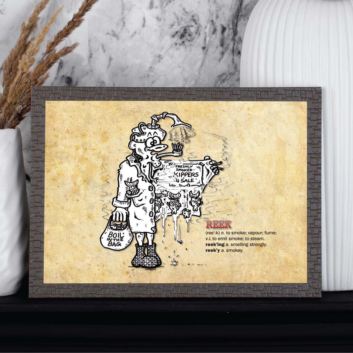 Reek Cartoon Art Print