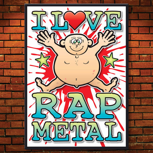 Rap Metal Art Print / Love Music Poster / Wall Décor / Rock Guru
