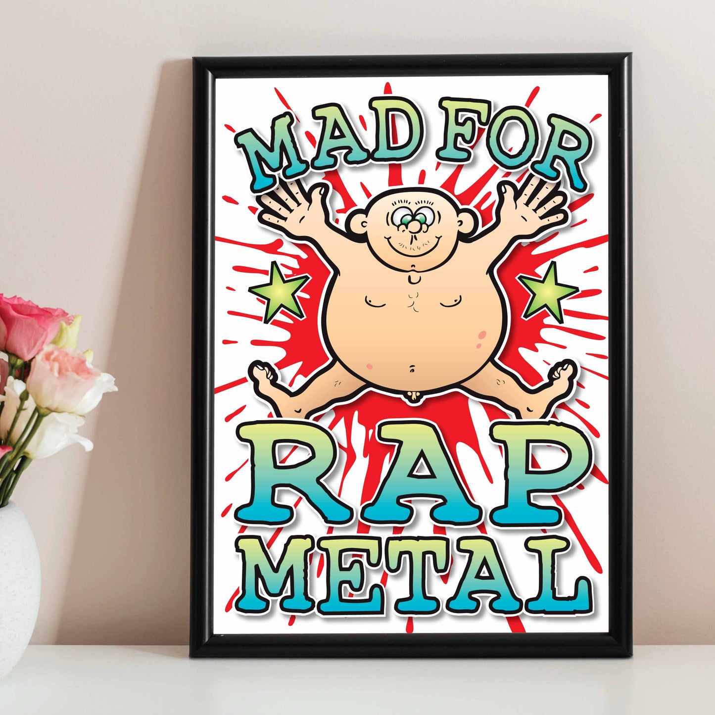 Rap Metal Art Print / Mad For Music Poster / Wall Décor