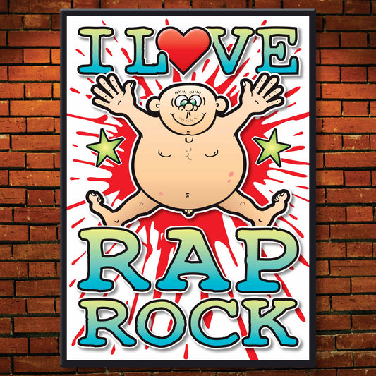 Rap Rock Art Print / Love Music Poster / Wall Décor / Rock Guru
