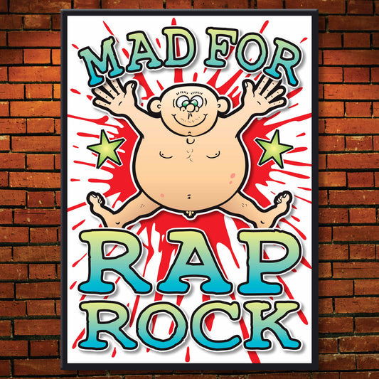Rap Rock Art Print / Mad For Music Poster / Wall Décor