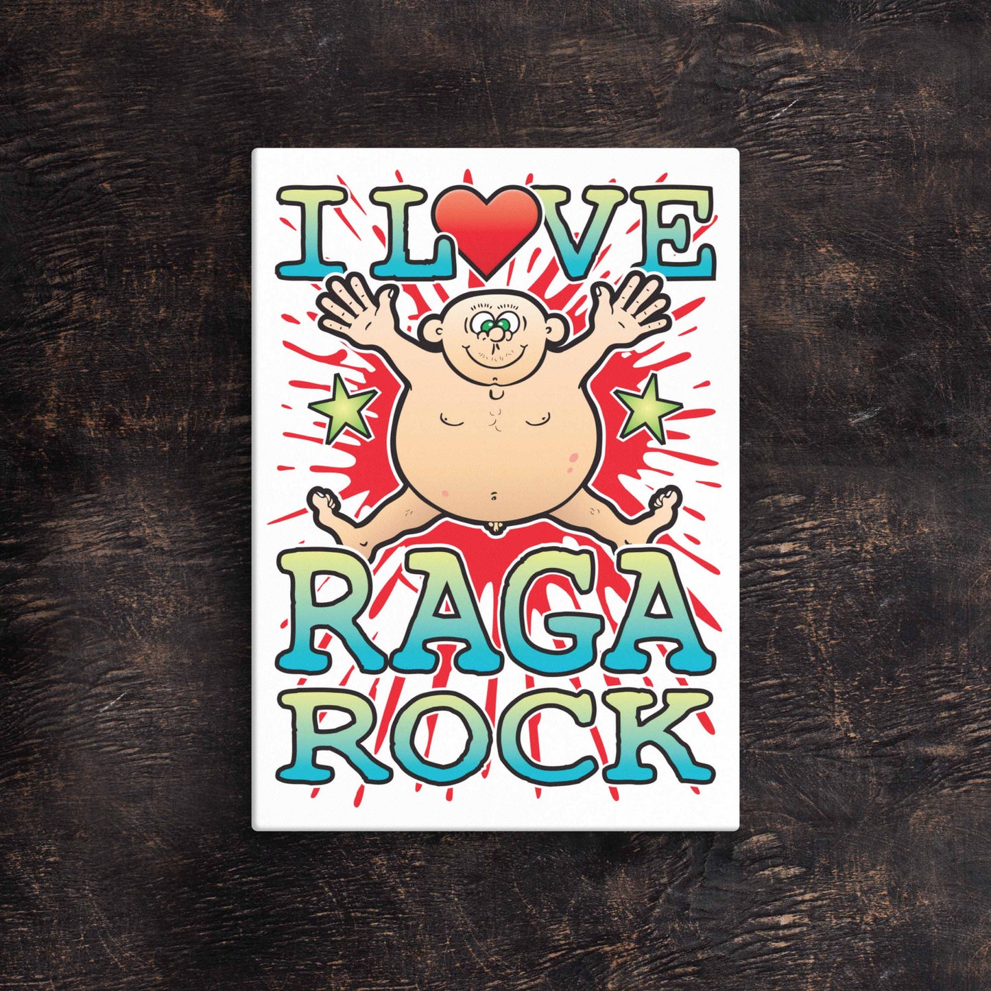 Raga Rock 51x71cm Canvas Print