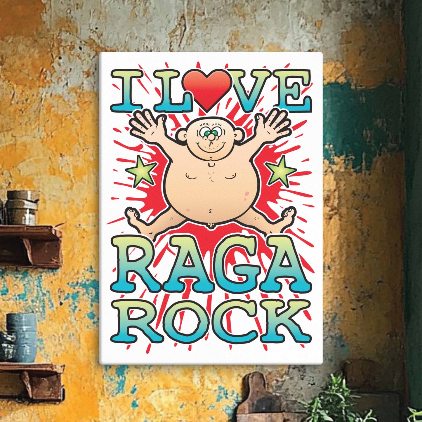 Raga Rock 51x71cm Canvas Print