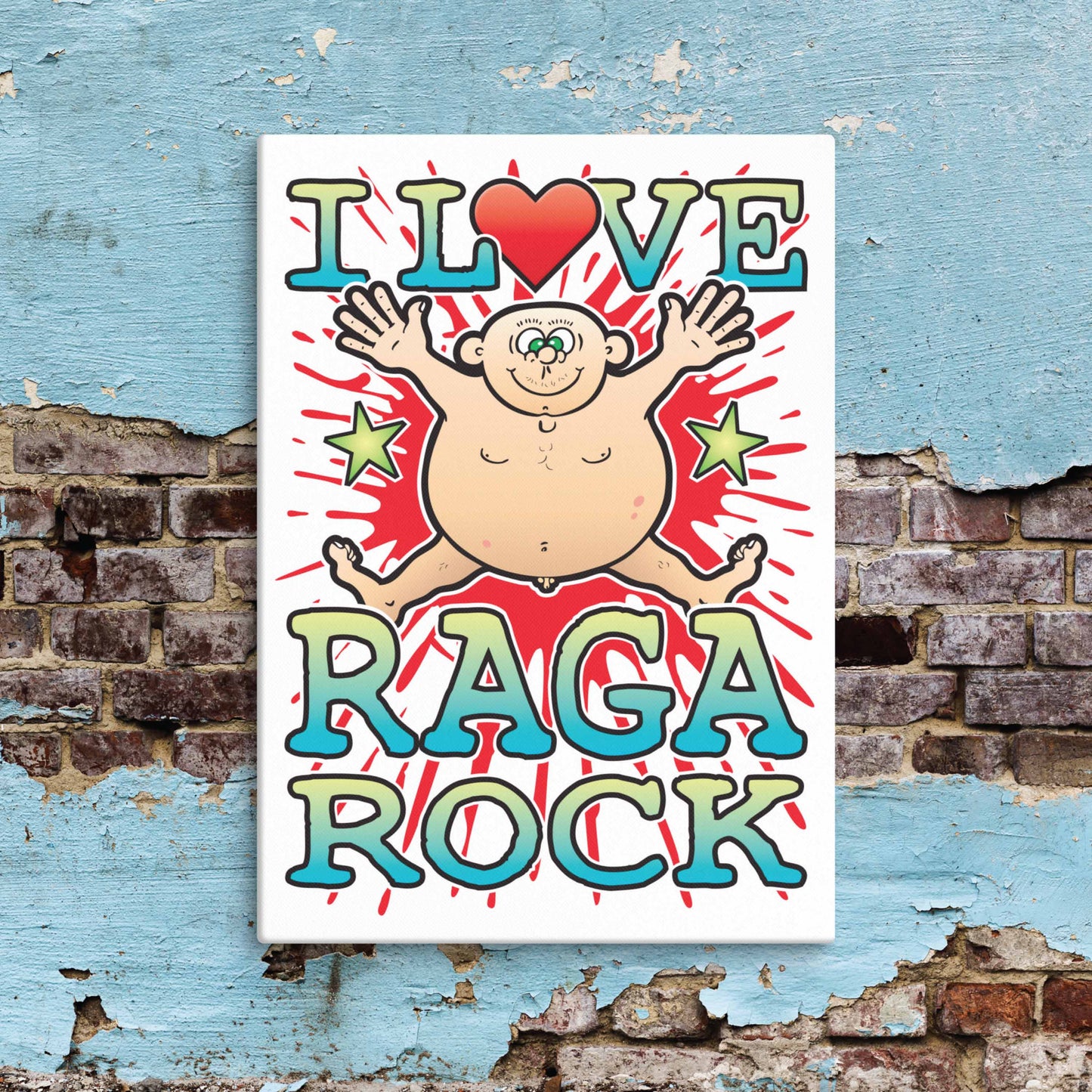 Raga Rock Canvas Print 30x40cm