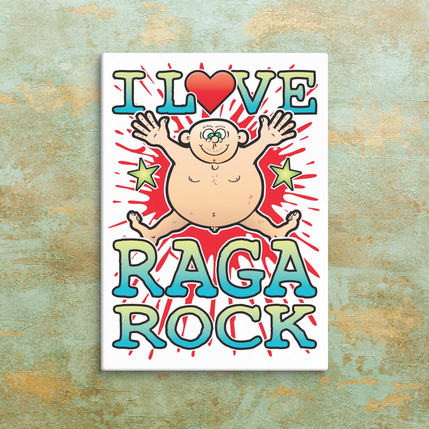 Raga Rock Canvas Print 30x40cm