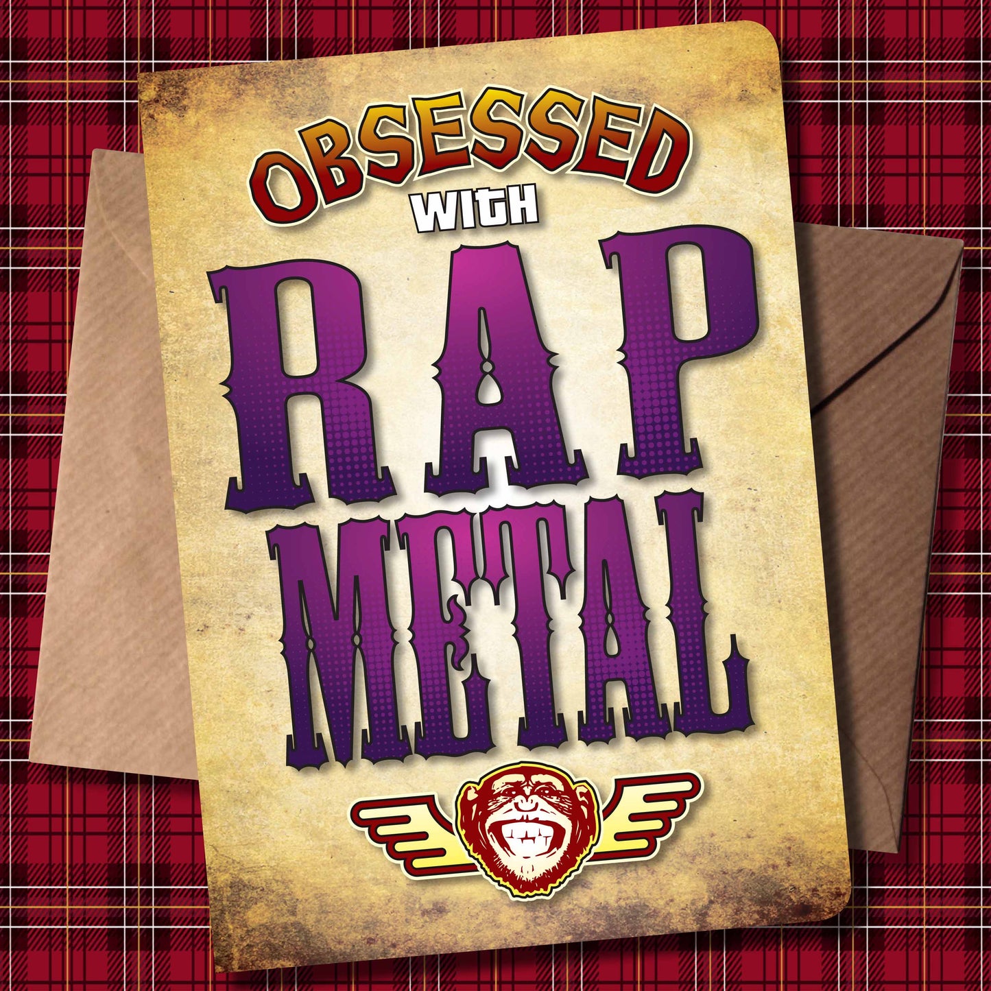 Rap Metal - Obsessed Art Poster + Birthday / Greetings Card