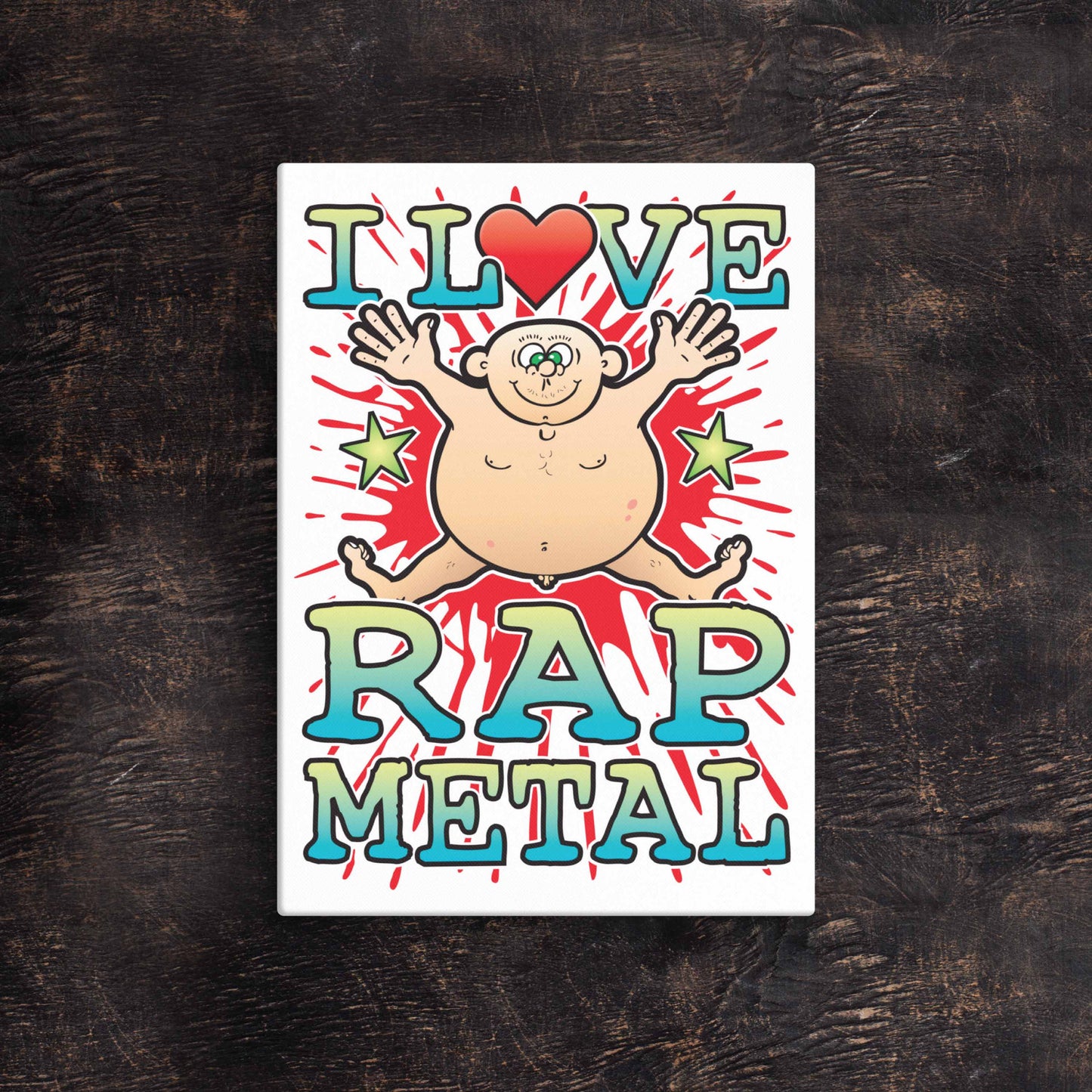 Rap Metal 51x71cm Canvas Print