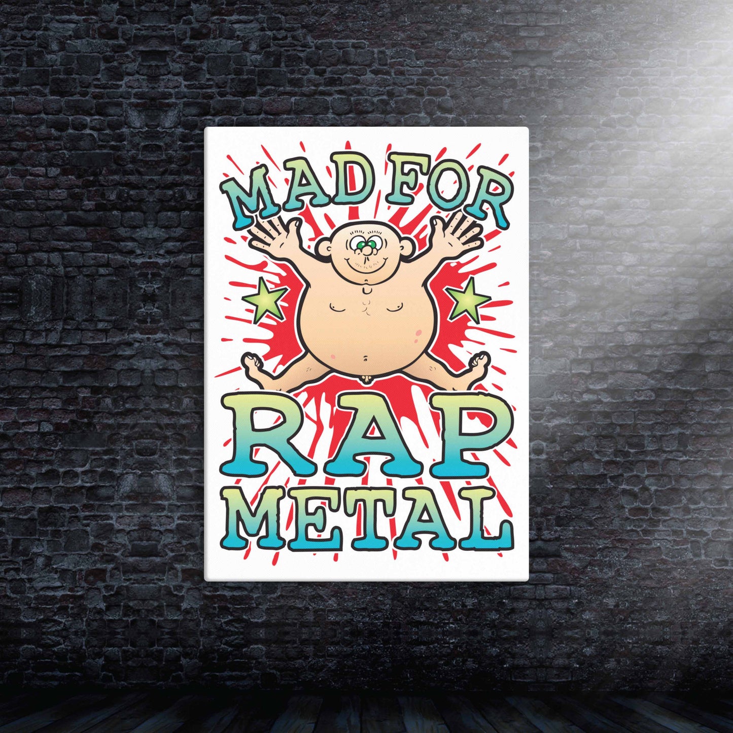 Rap Metal Canvas Print 30x40cm