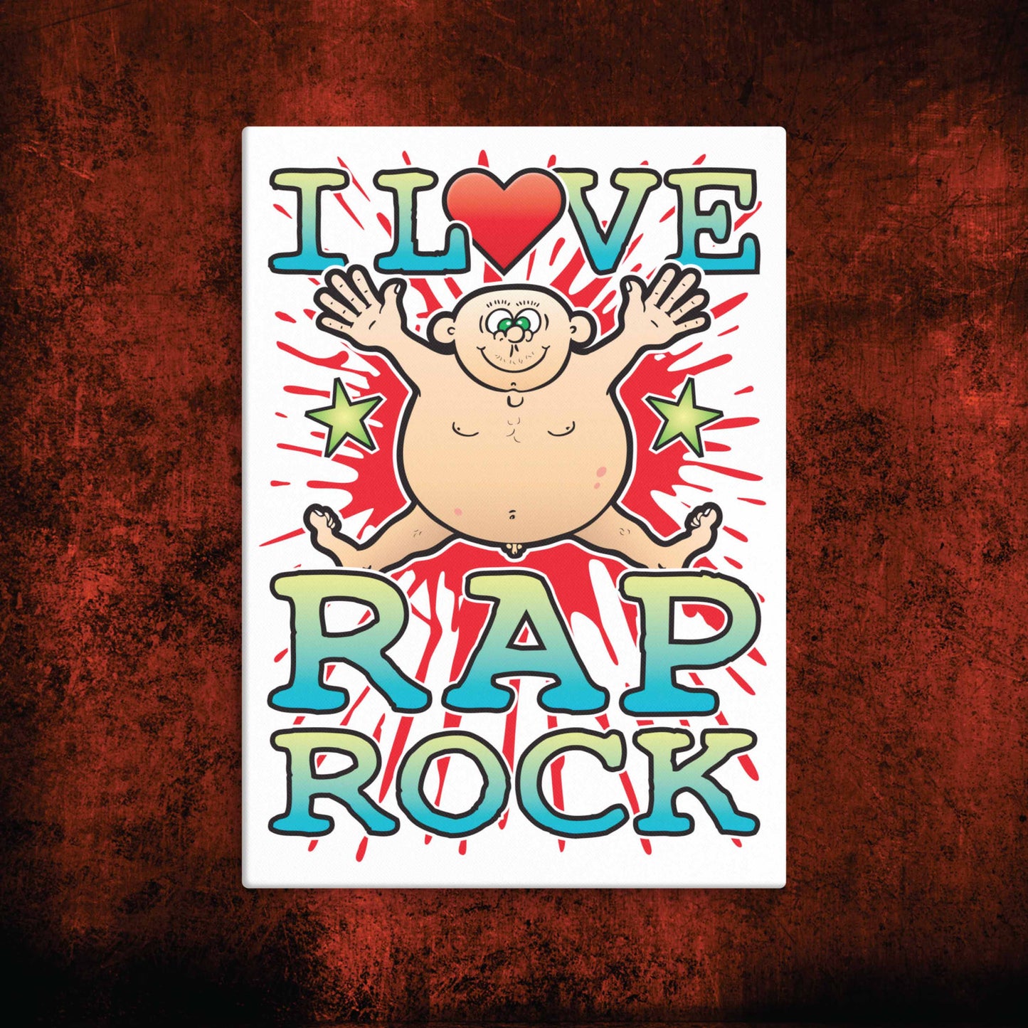 Rap Rock Canvas Print 30x40cm