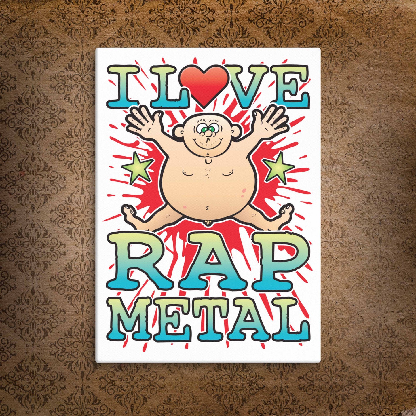 Rap Metal Canvas Print 30x40cm