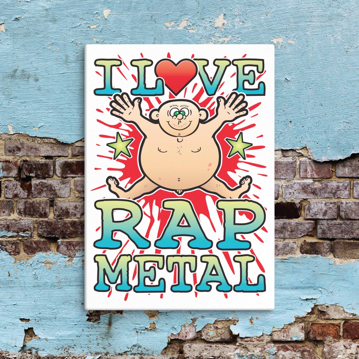Rap Metal Canvas Print 30x40cm