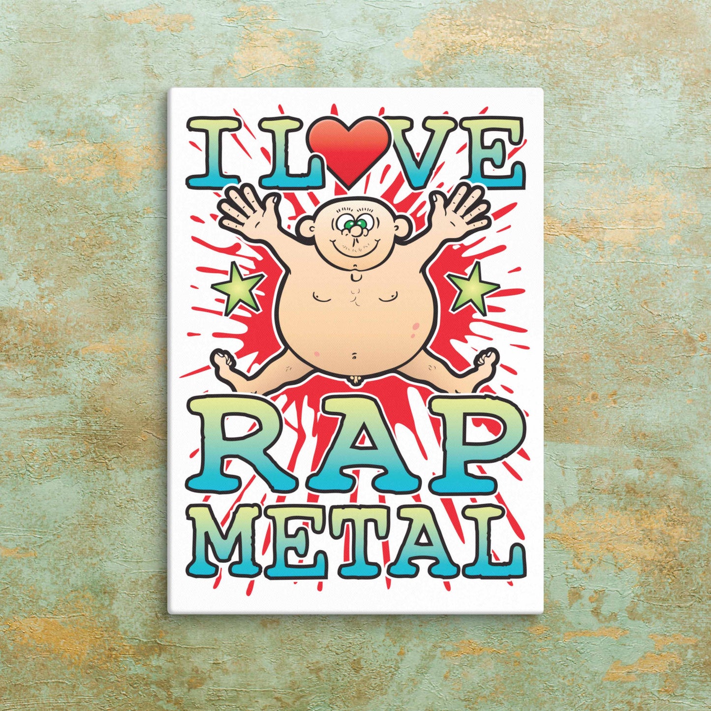 Rap Metal Canvas Print 30x40cm