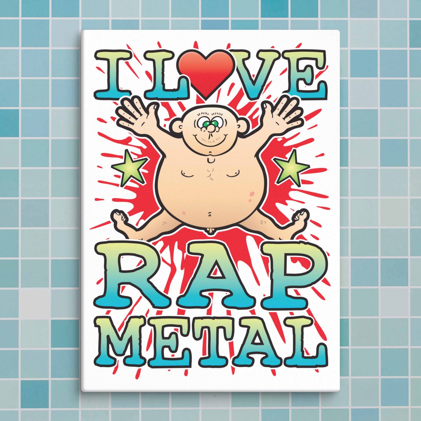 Rap Metal Canvas Print 30x40cm