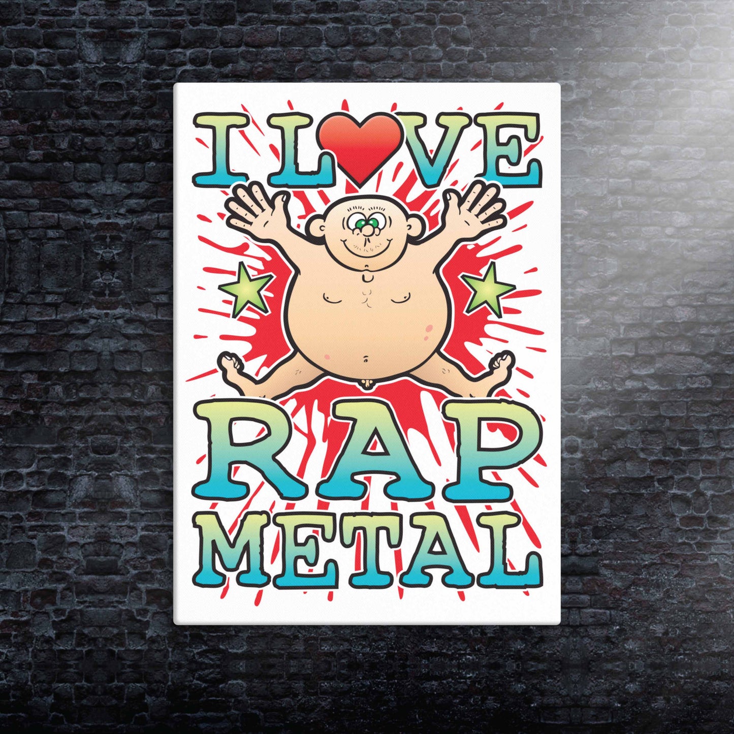 Rap Metal Canvas Print 30x40cm