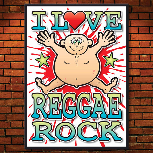 Reggae Rock Art Print / Love Music Poster / Wall Décor / Rock Guru