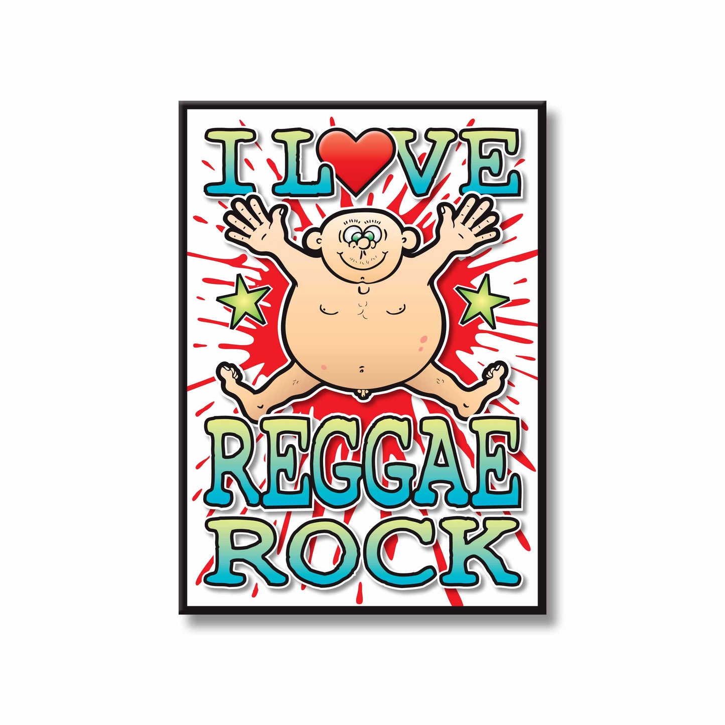 Reggae Rock Art Print / Love Music Poster / Wall Décor / Rock Guru