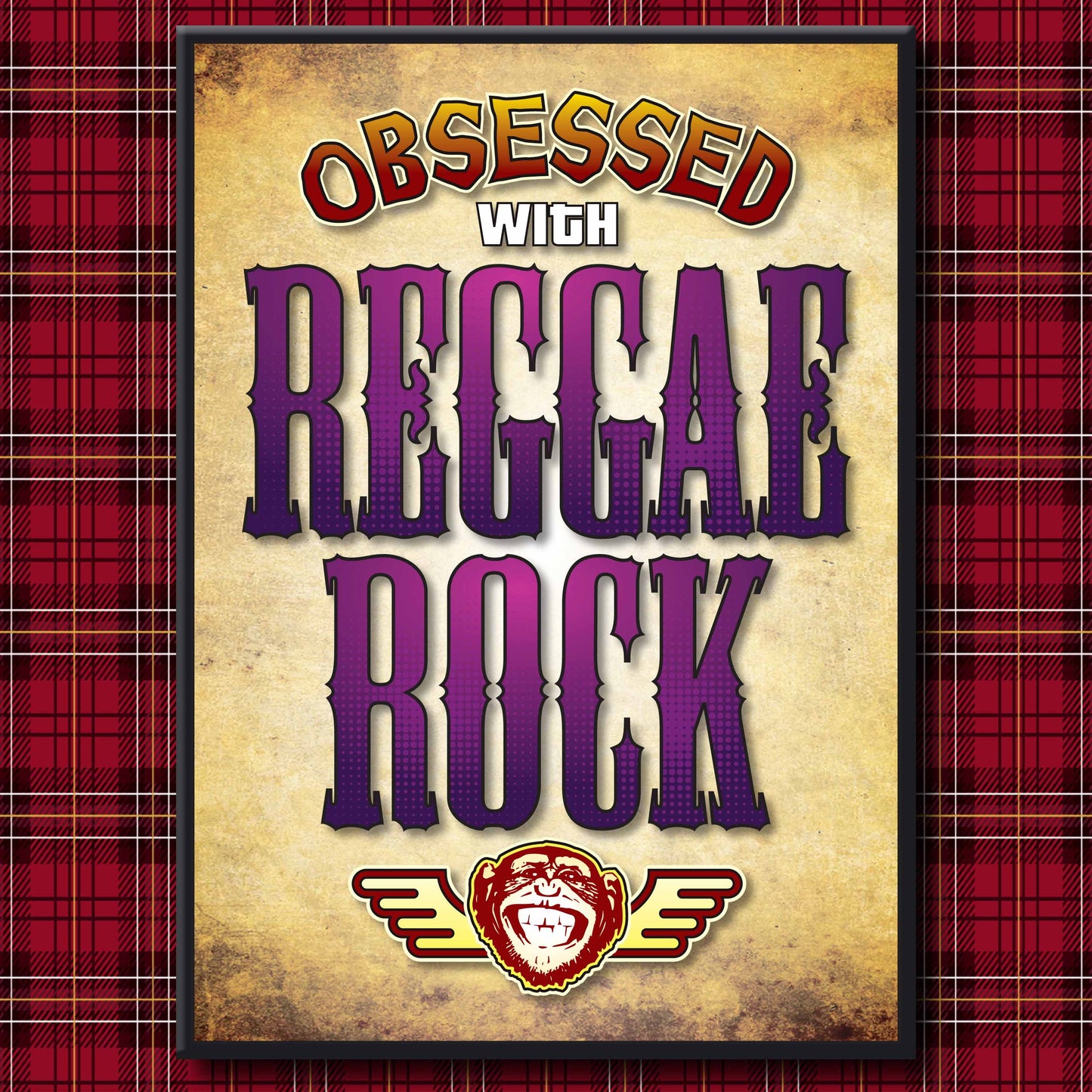 Reggae Rock - Obsessed Art Poster + Birthday / Greetings Card