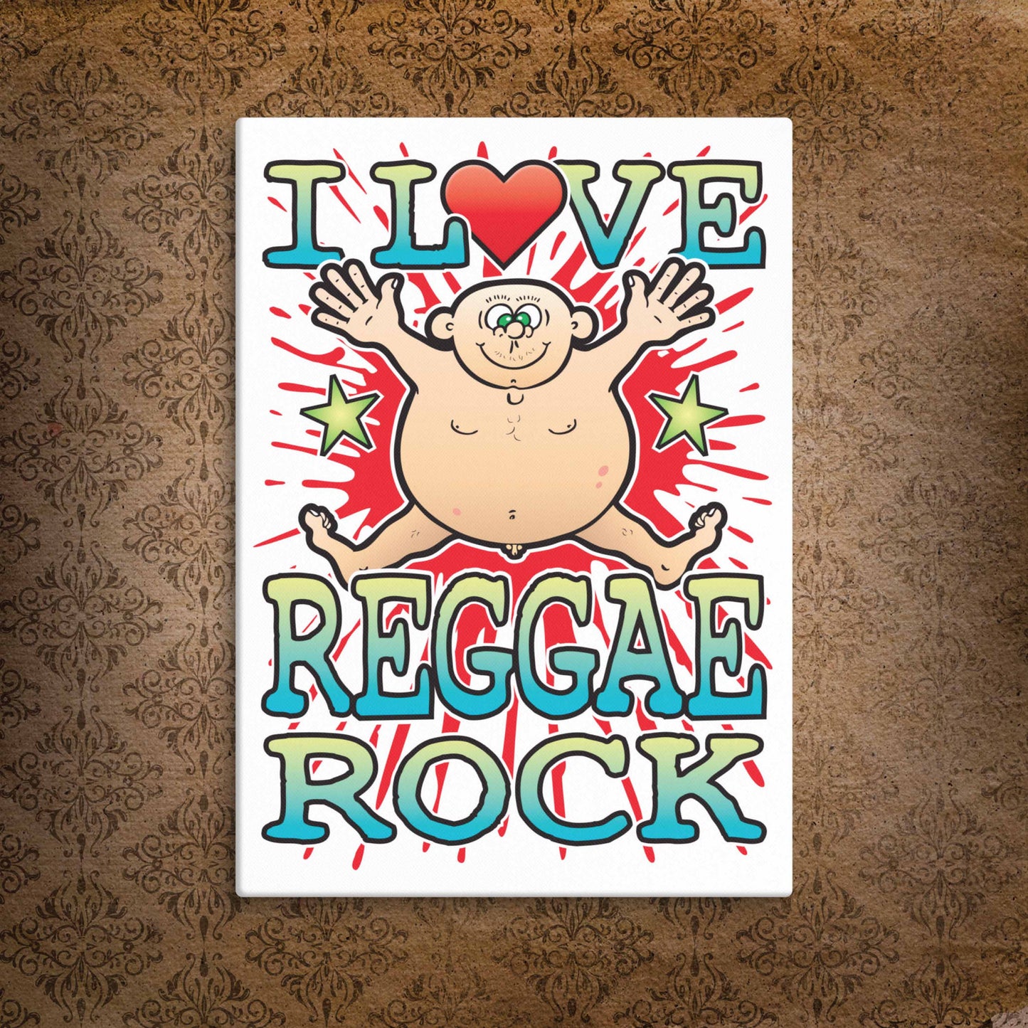 Reggae Rock Canvas Print 30x40cm