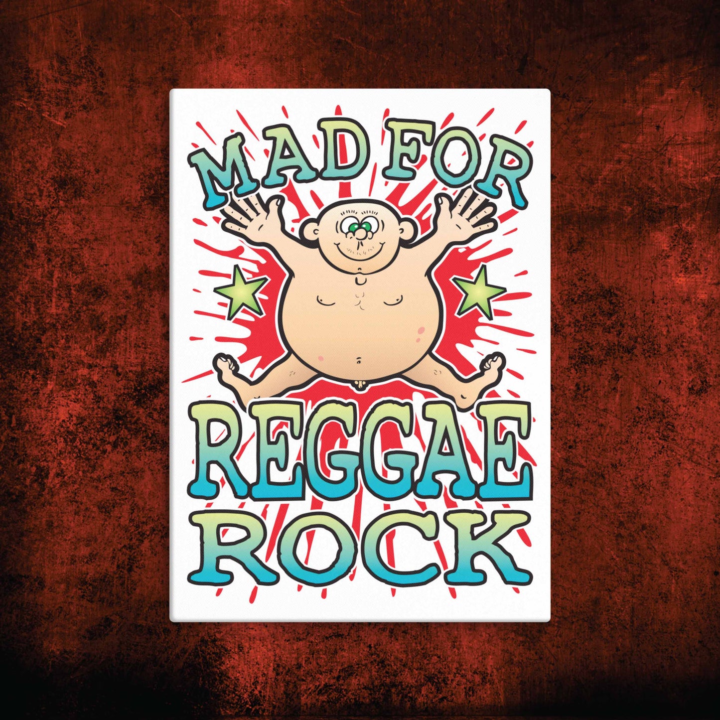 Reggae Rock Canvas Print 30x40cm