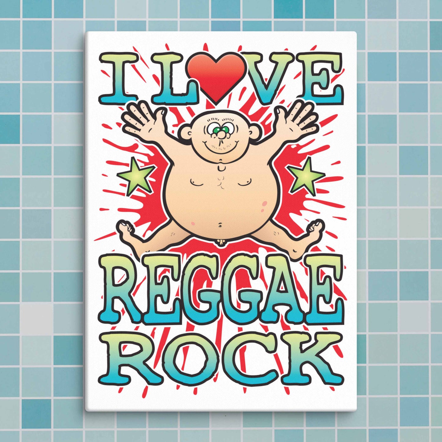 Reggae Rock Canvas Print 30x40cm