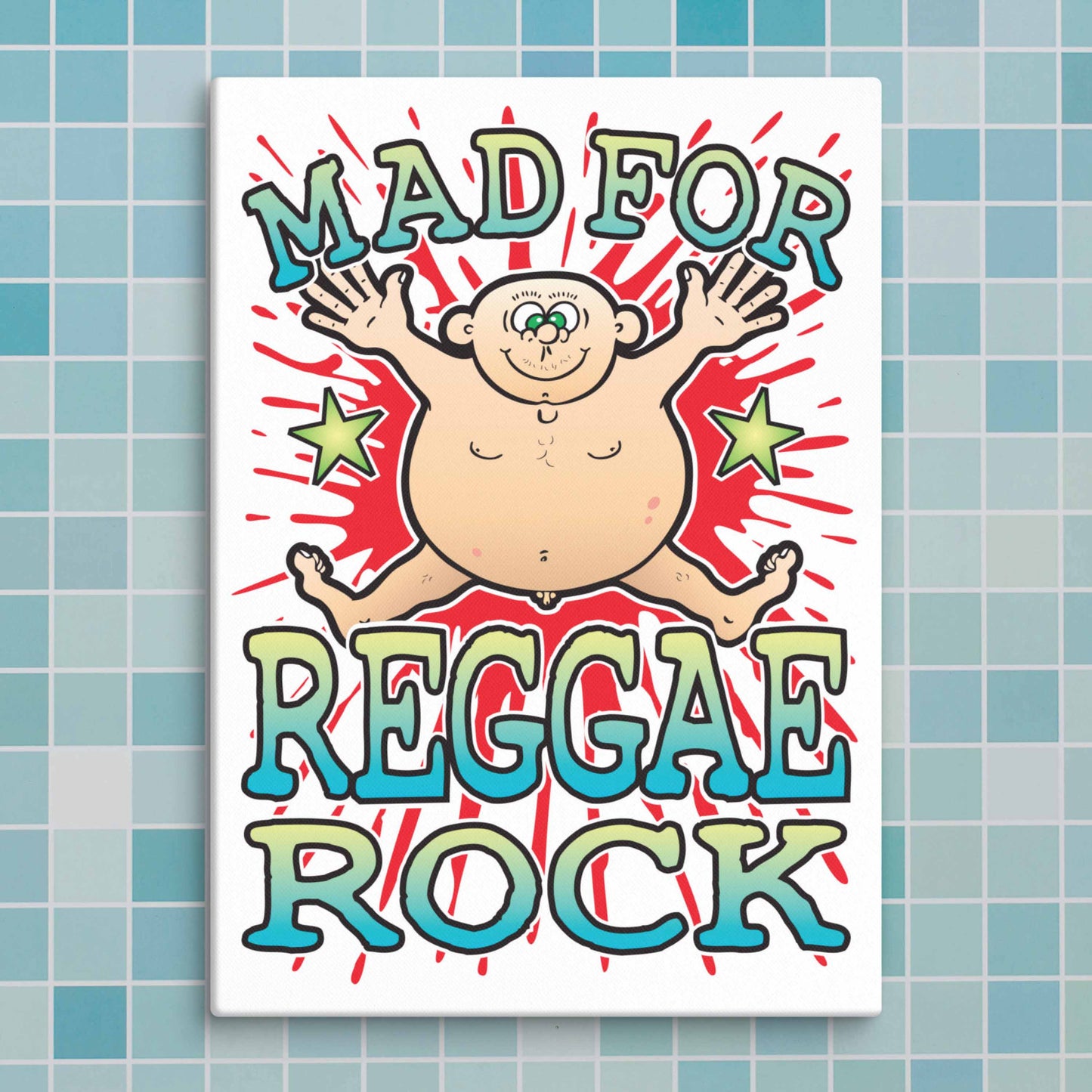 Reggae Rock Canvas Print 30x40cm