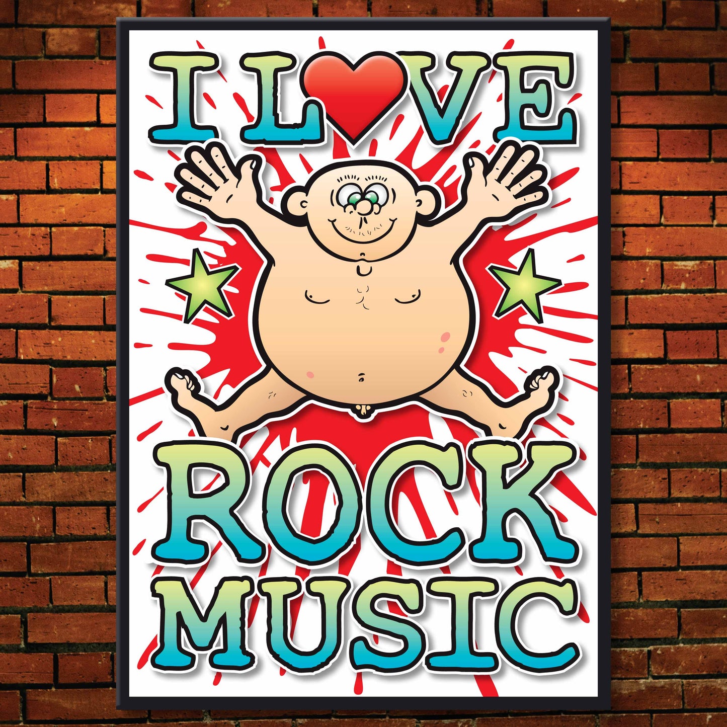 Rock Music Art Print / Love Music Poster / Wall Décor / Rock Guru