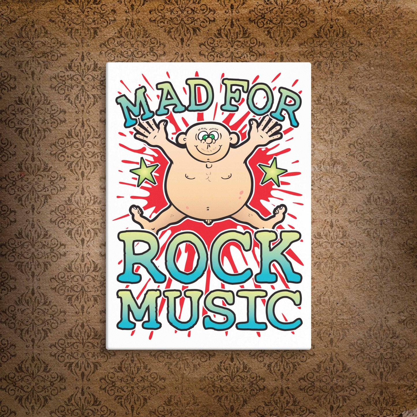 Rock Music Canvas Print 30x40cm
