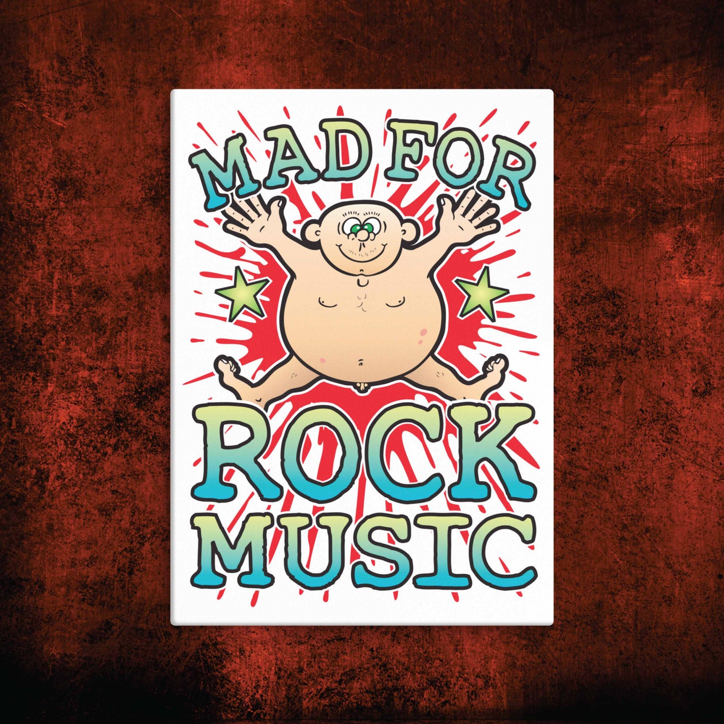 Rock Music Canvas Print 30x40cm