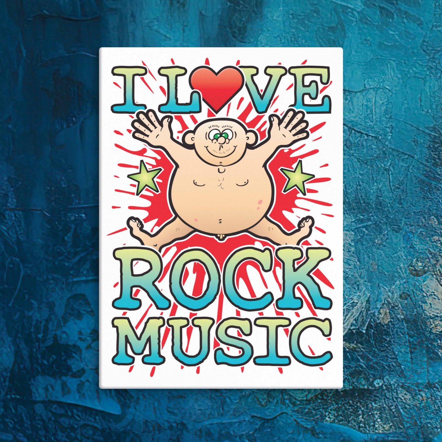 Rock Music Canvas Print 30x40cm