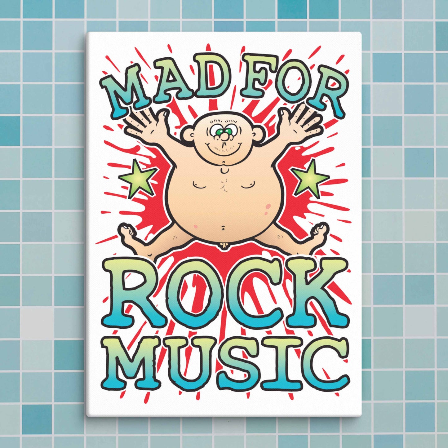 Rock Music Canvas Print 30x40cm