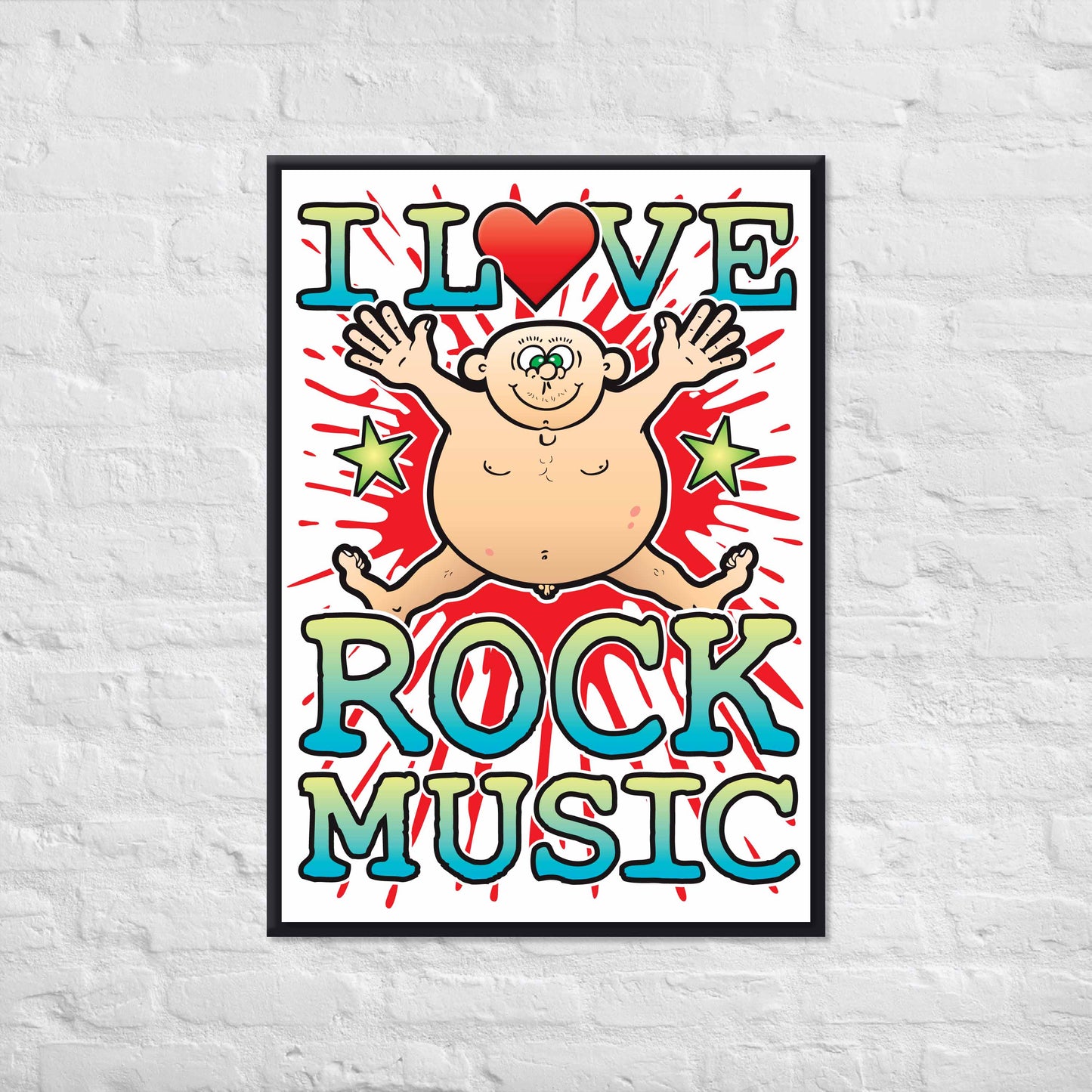 Rock Music 50x70cm Wall Art / Love Music Poster
