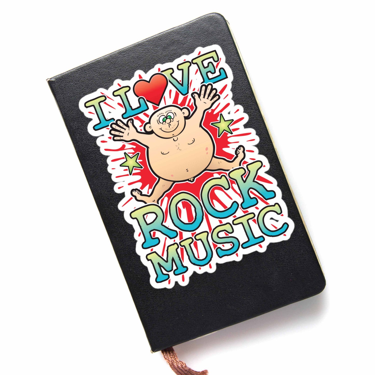 Rock Music Vinyl Kiss-Cut Sticker / 14 x 10cm