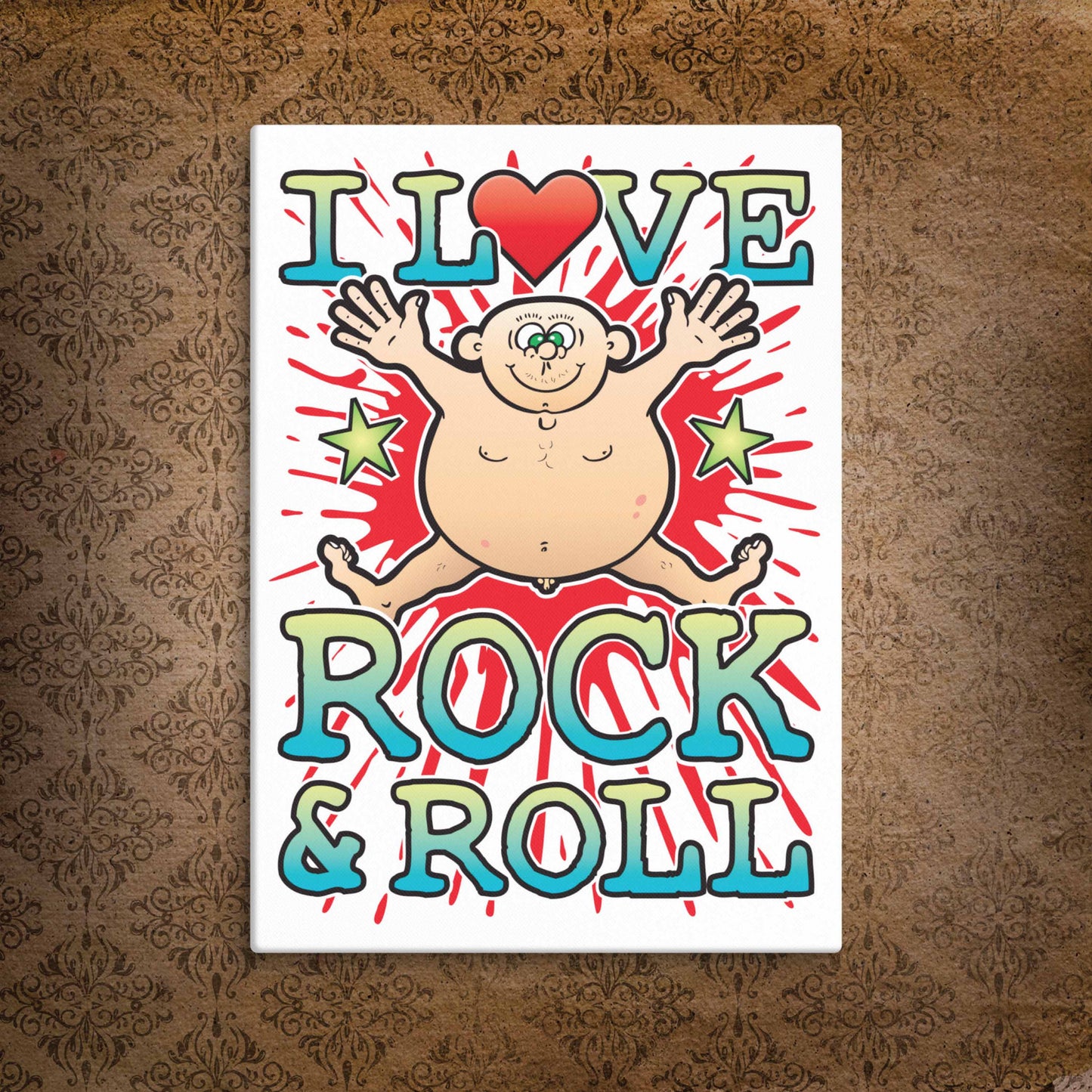 Rock & Roll Canvas Print 30x40cm