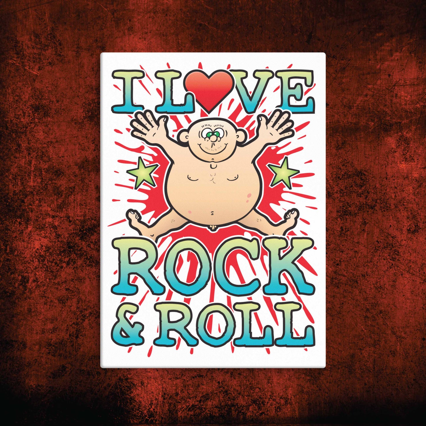 Rock & Roll Canvas Print 30x40cm